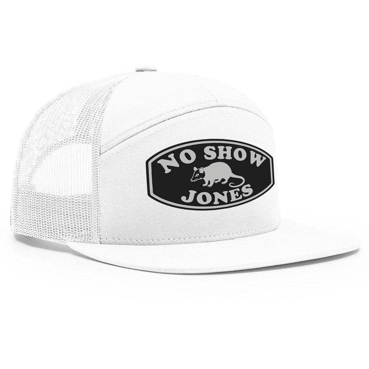 No Show Jones 7 Panel Hat - White