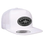 Redneck Mother Flat Bill Hat - White