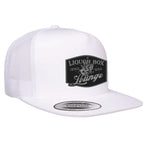 The Liquor Box Lounge Flat Bill Hat - White