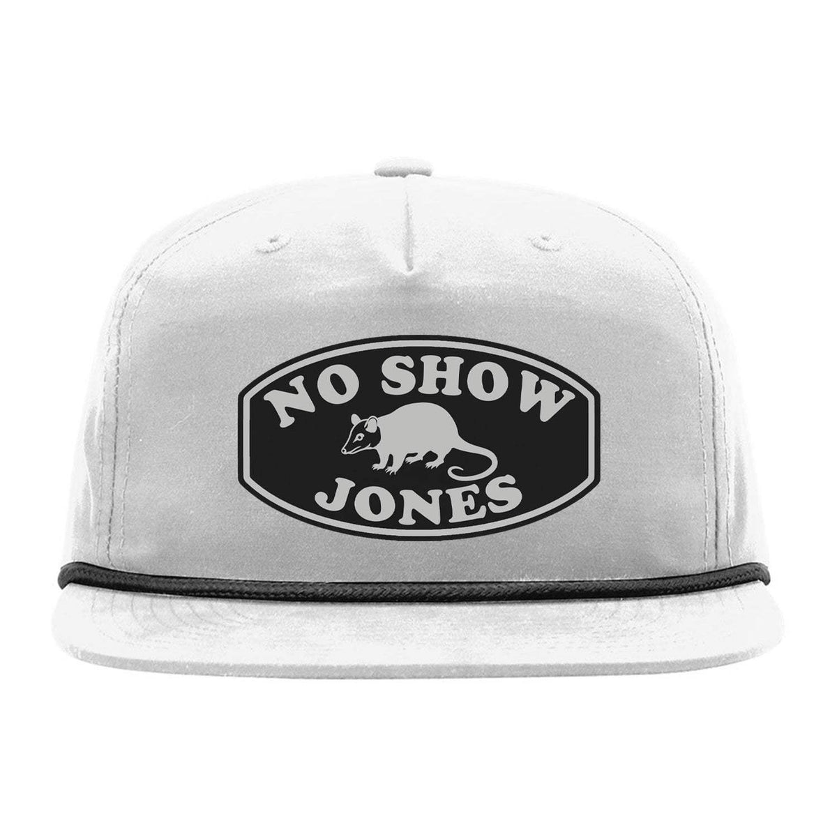 No Show Jones Flat Bill Rope - White / Black