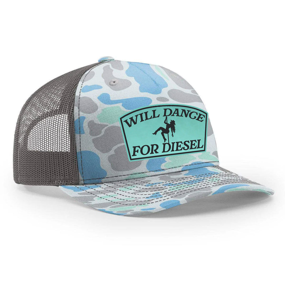 Will Dance For Diesel Ladies Patch Hat