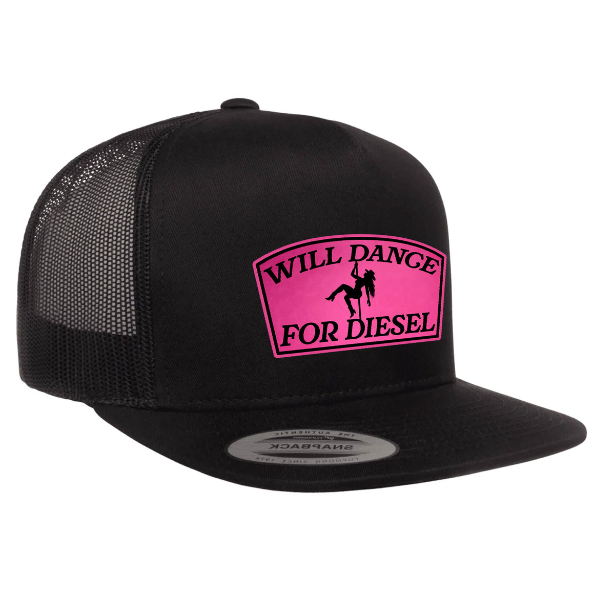 Will Dance For Diesel Ladies Patch Hat