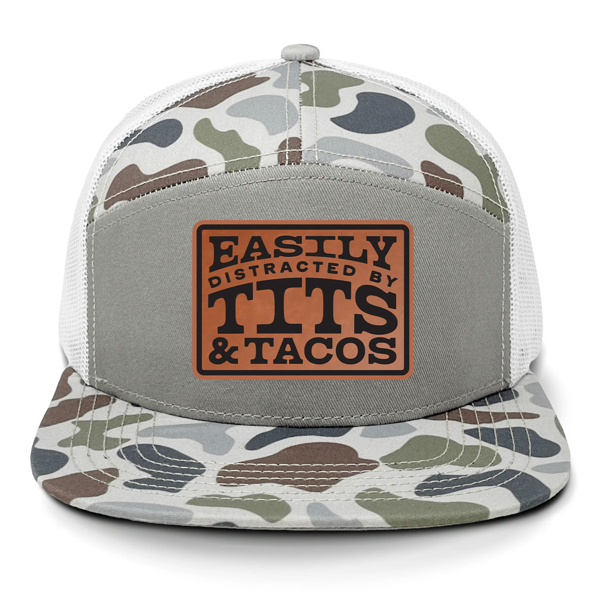 Easily Distracted By Tits & Tacos Patch Hat