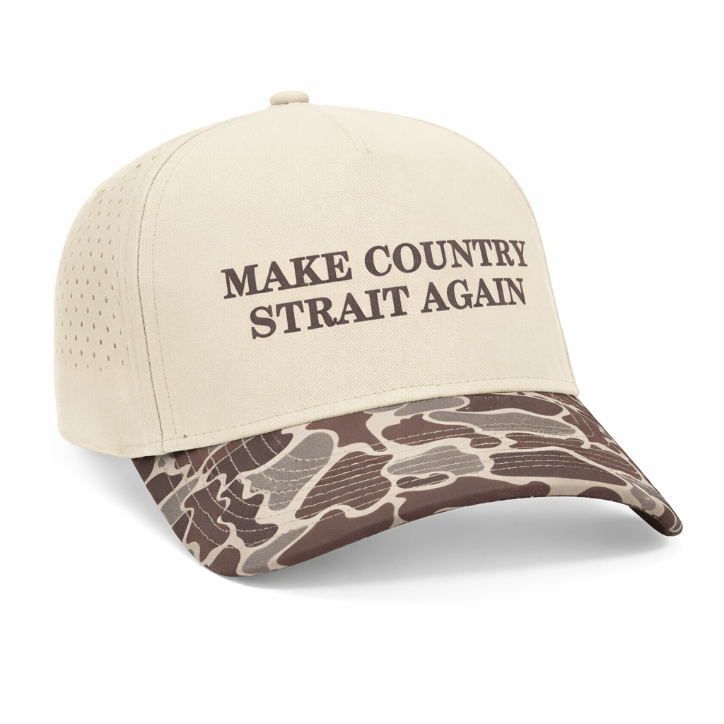 Make Country Strait Again Performance Embroidered Hat