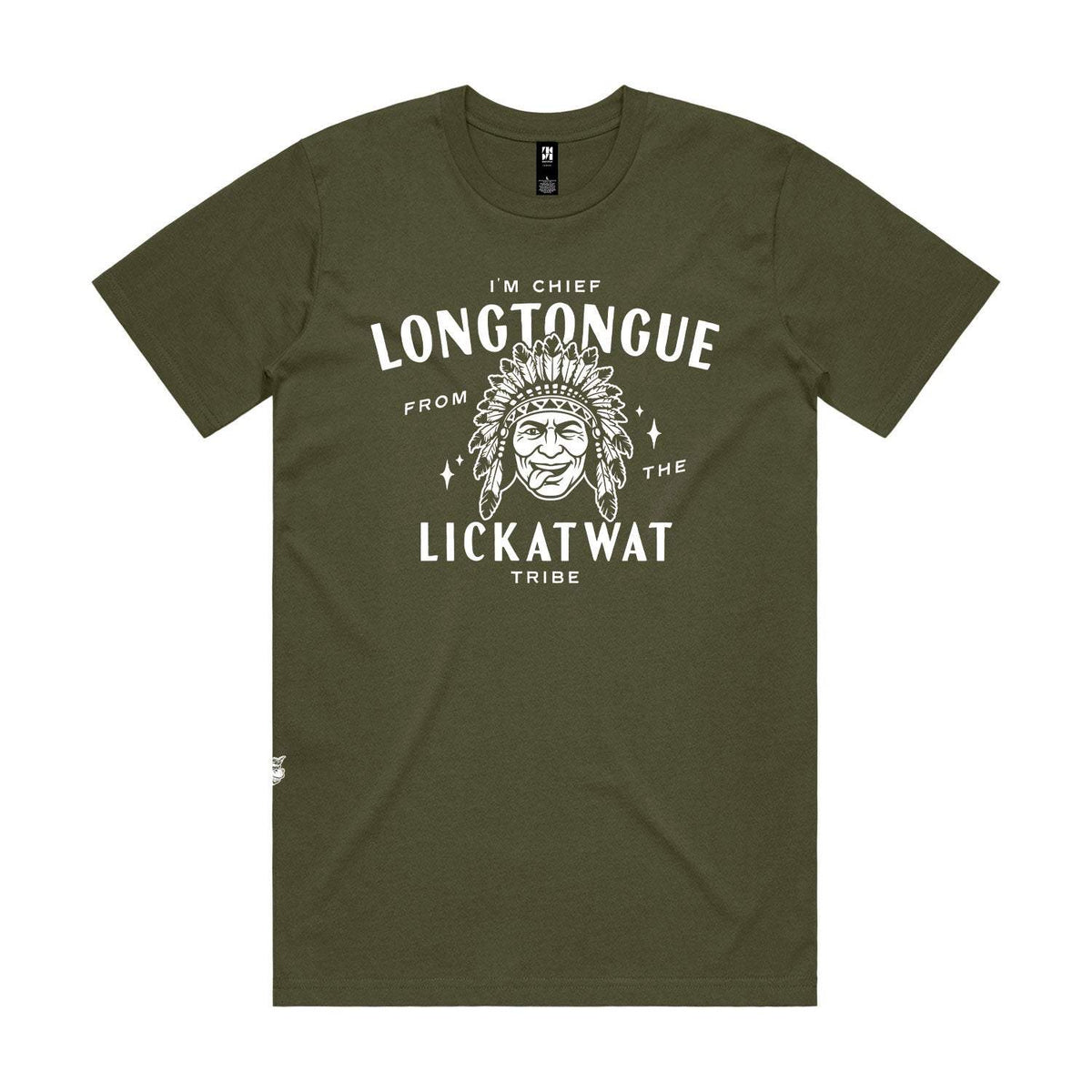 Chief Longtongue Premium Tee - Army