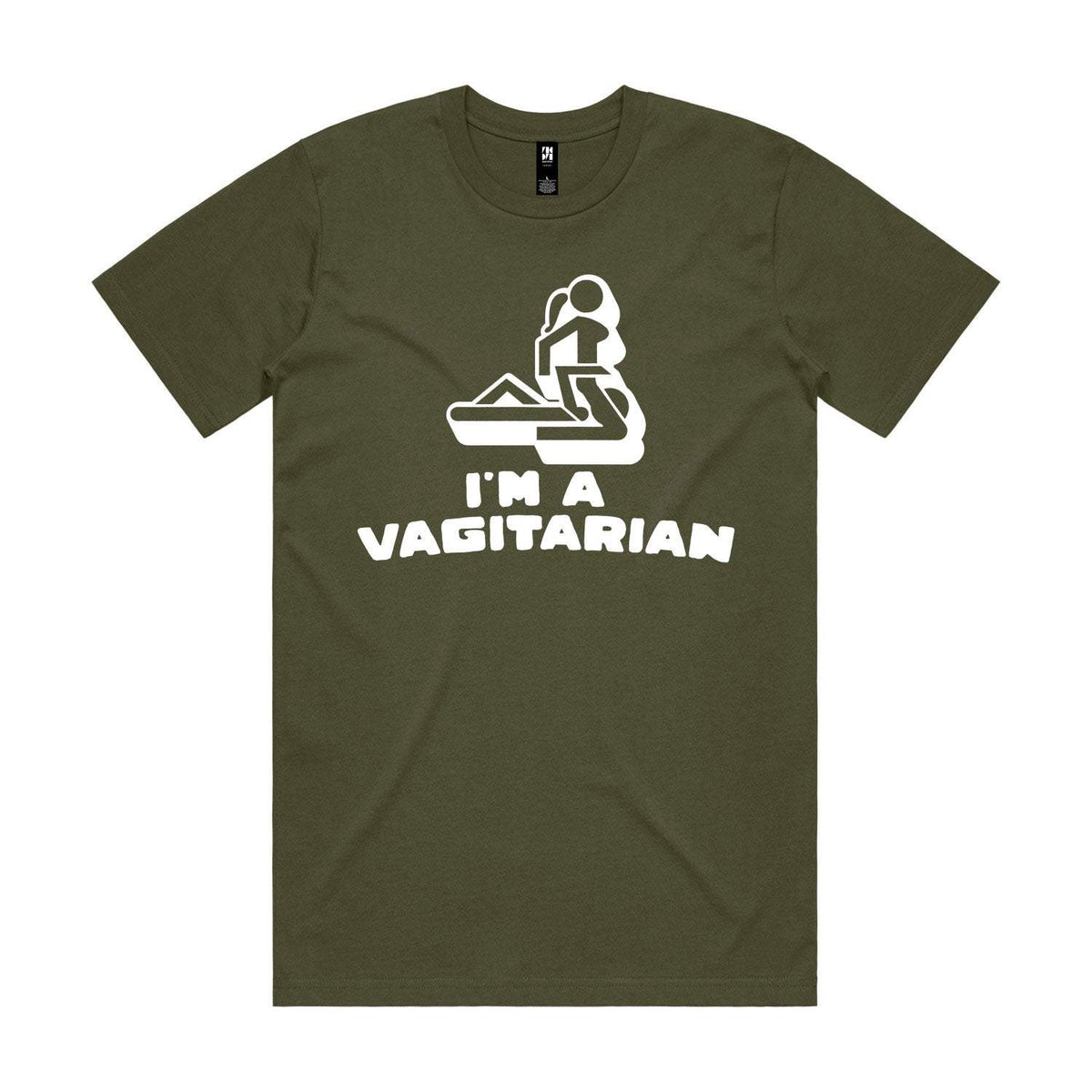 I'm A Vagitarian Premium Tee - Army