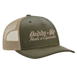 Daddy Needs A Cig Embroidered Trucker Hat