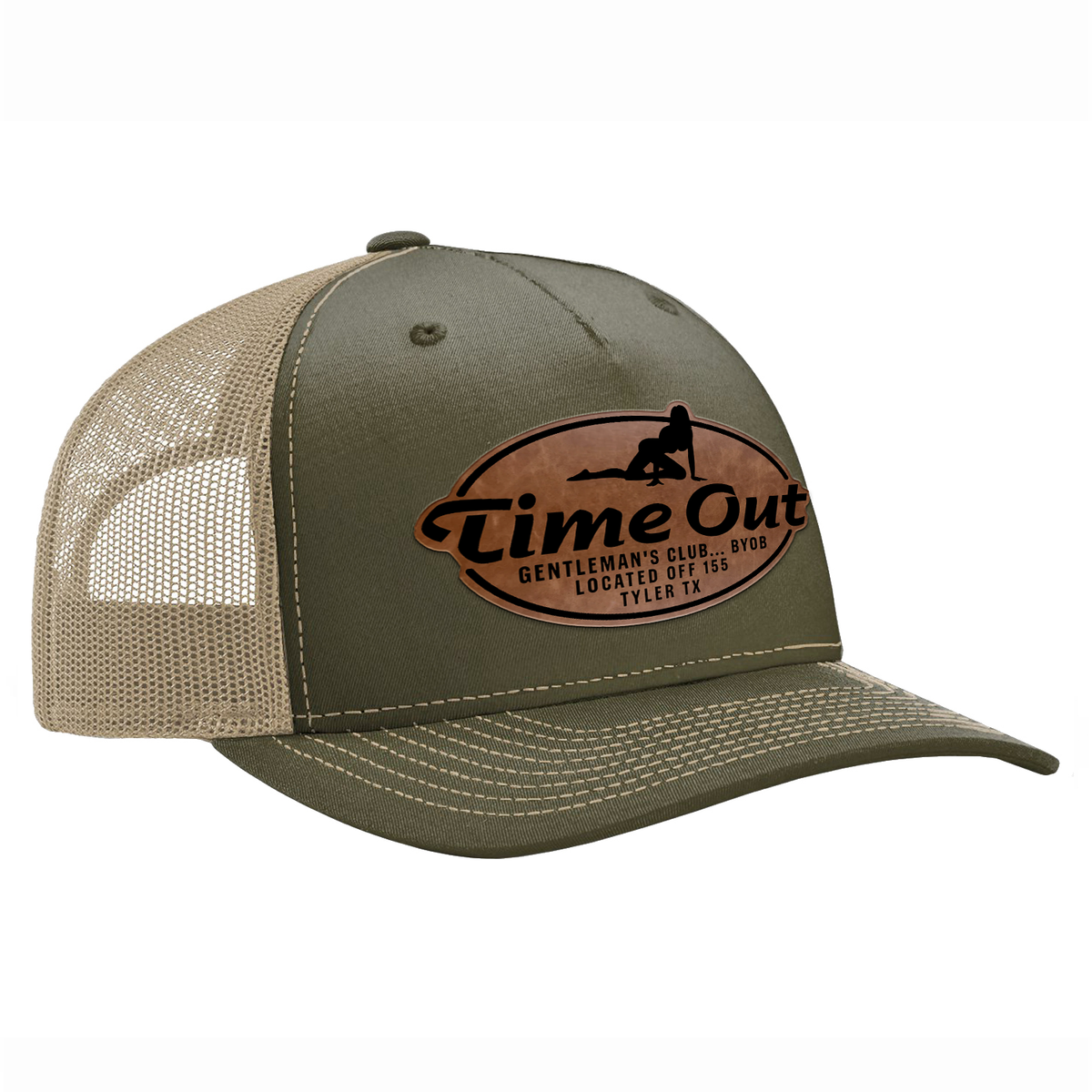 Time Out Gentleman's Club Leather Patch Hat
