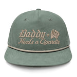 Daddy Needs A Cig Embroidered Flat Bill Hat
