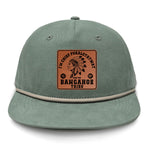Chief Pokalotatwat Flat Bill Rope Leather Patch Hat