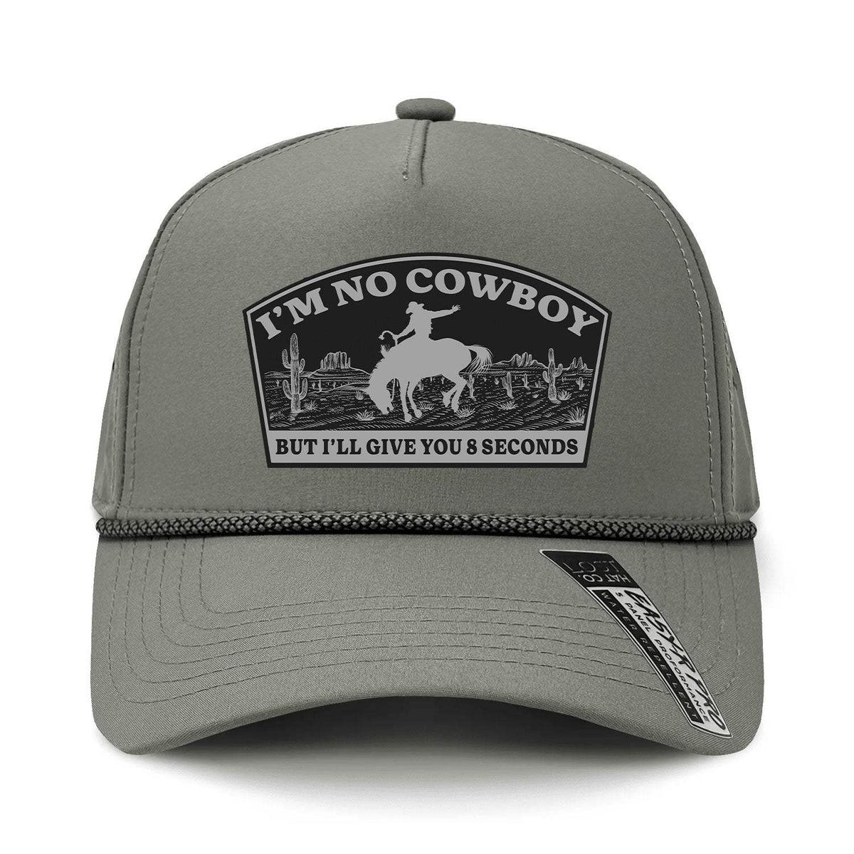 I'm No Cowboy Performance Leather Patch Hat - Bilge