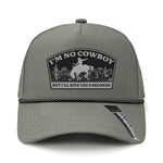 I'm No Cowboy Performance Leather Patch Hat