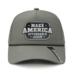 Make America Affordable Again Performance Leather Patch Hat - Bilge
