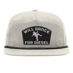 Will Dance For Diesel Flat Bill Rope
