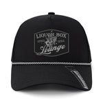 The Liquor Box Lounge Performance Leather Patch Hat