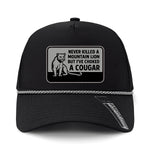 Choked A Cougar Performance Leather Patch Hat
