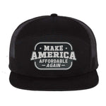Make America Affordable Again 7 Panel Hat - Black