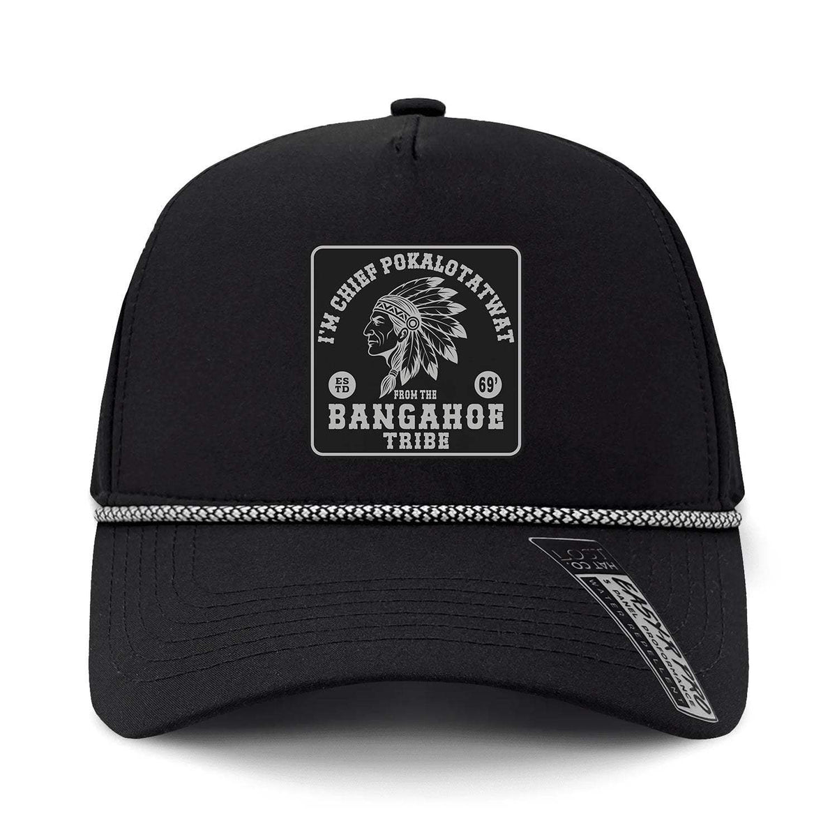 Chief Pokalotatwat Performance Leather Patch Hat - Black