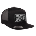 Howdy Darlin Flat Bill Leather Patch Hat