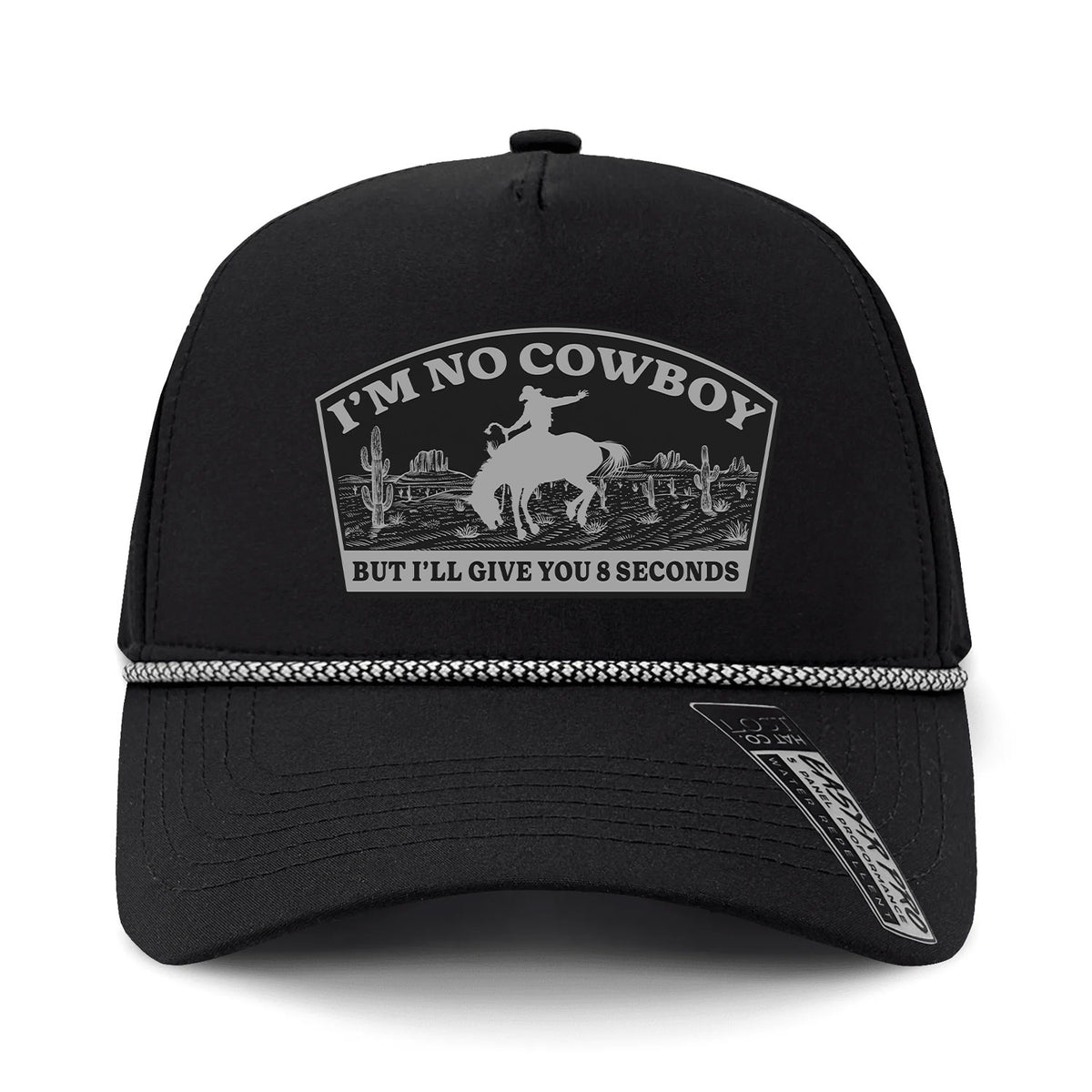 I'm No Cowboy Performance Leather Patch Hat