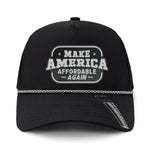 Make America Affordable Again Performance Leather Patch Hat - Black