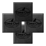 Time Out Gentleman's Club Can Leatherette Coaster (Set of 4)