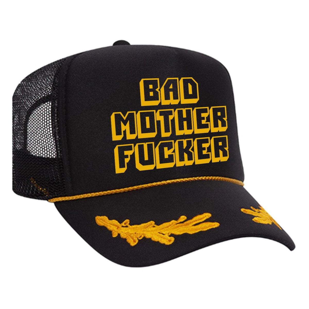 Bad M'Fer Foam Trucker Hat - Black / Captain