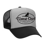 Time Out Gentleman's Club Foam Trucker Hat- Black/Grey Sale