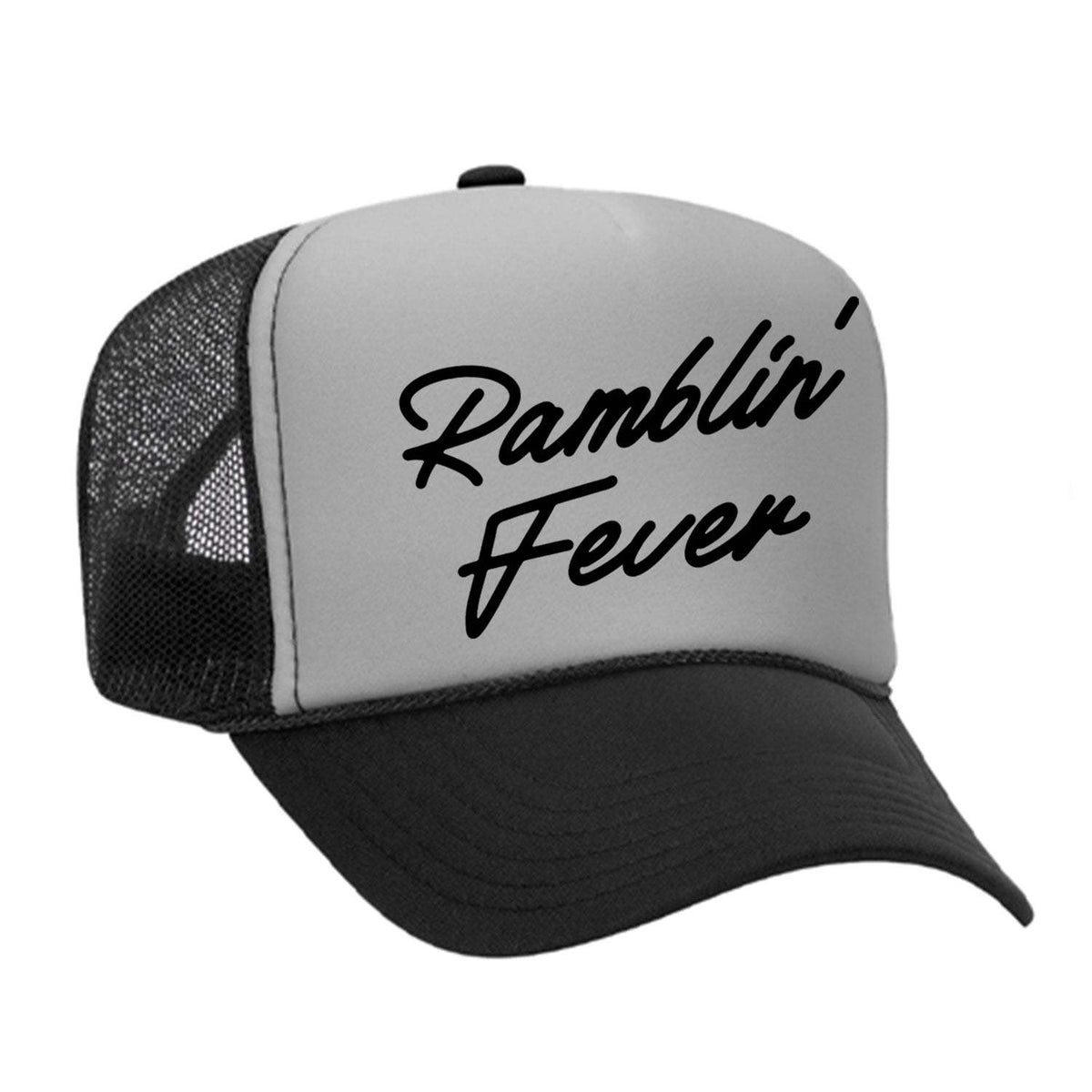 Ramblin' Fever Foam Trucker Hat - Black / Grey