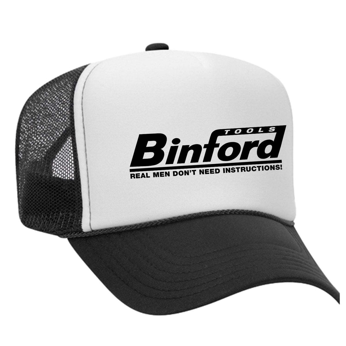 Binford Tools 6100 Foam Trucker Hat - Black / White