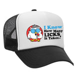 How Many Licks Foam Trucker Hat