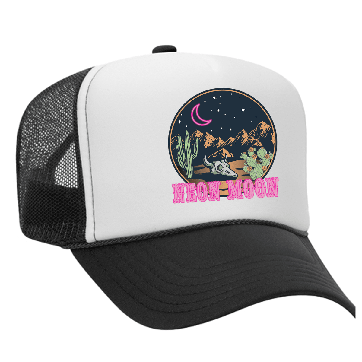 Neon Moon Foam Trucker Hat - Black / White