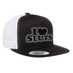 I Love Sluts Flat Bill Hat