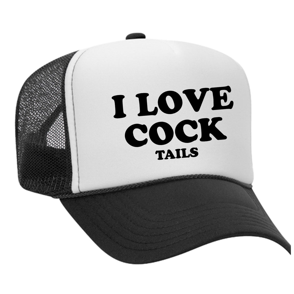 I Love Cock Tails Foam Trucker Hat