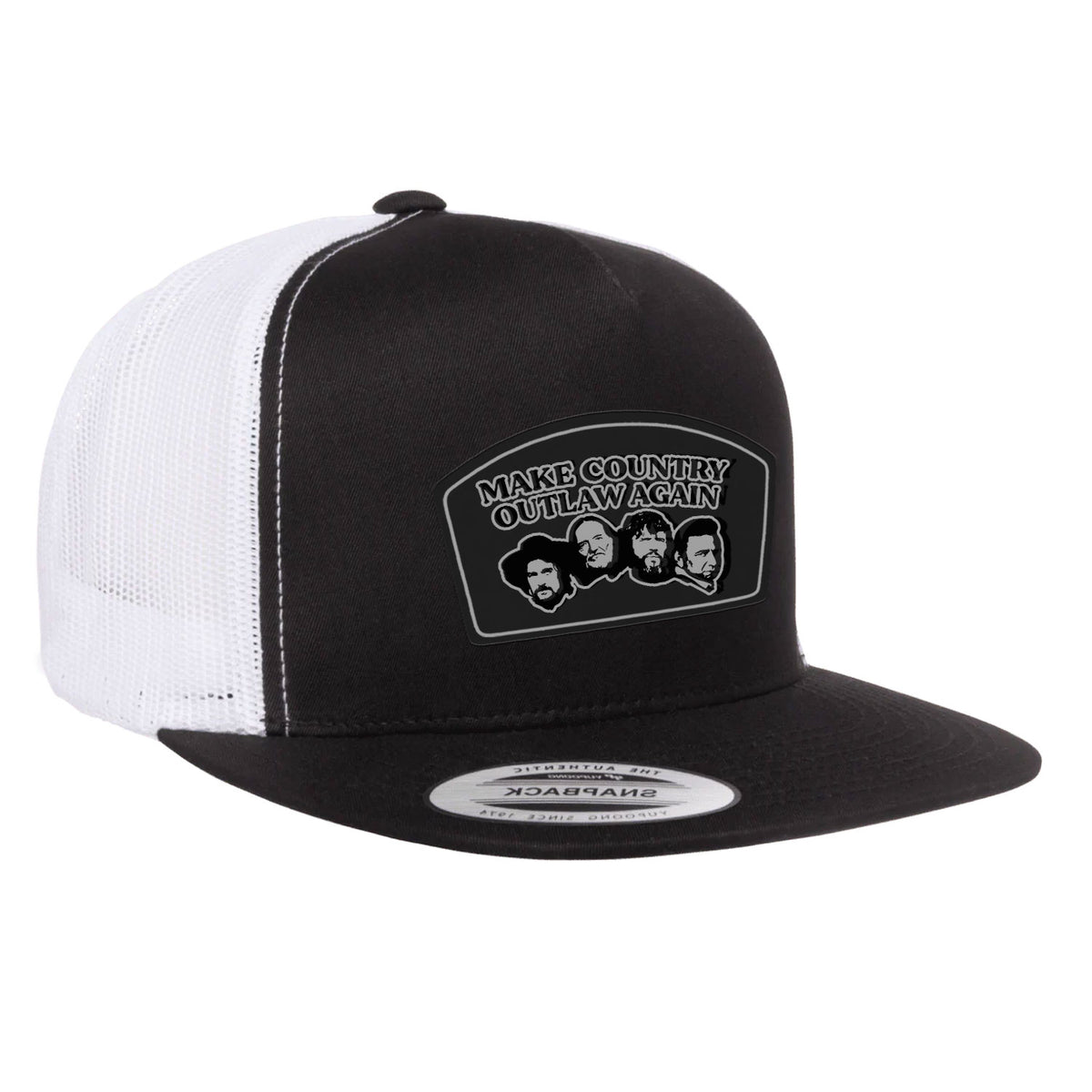 Make Country Outlaw Again Flat Bill Trucker Hat