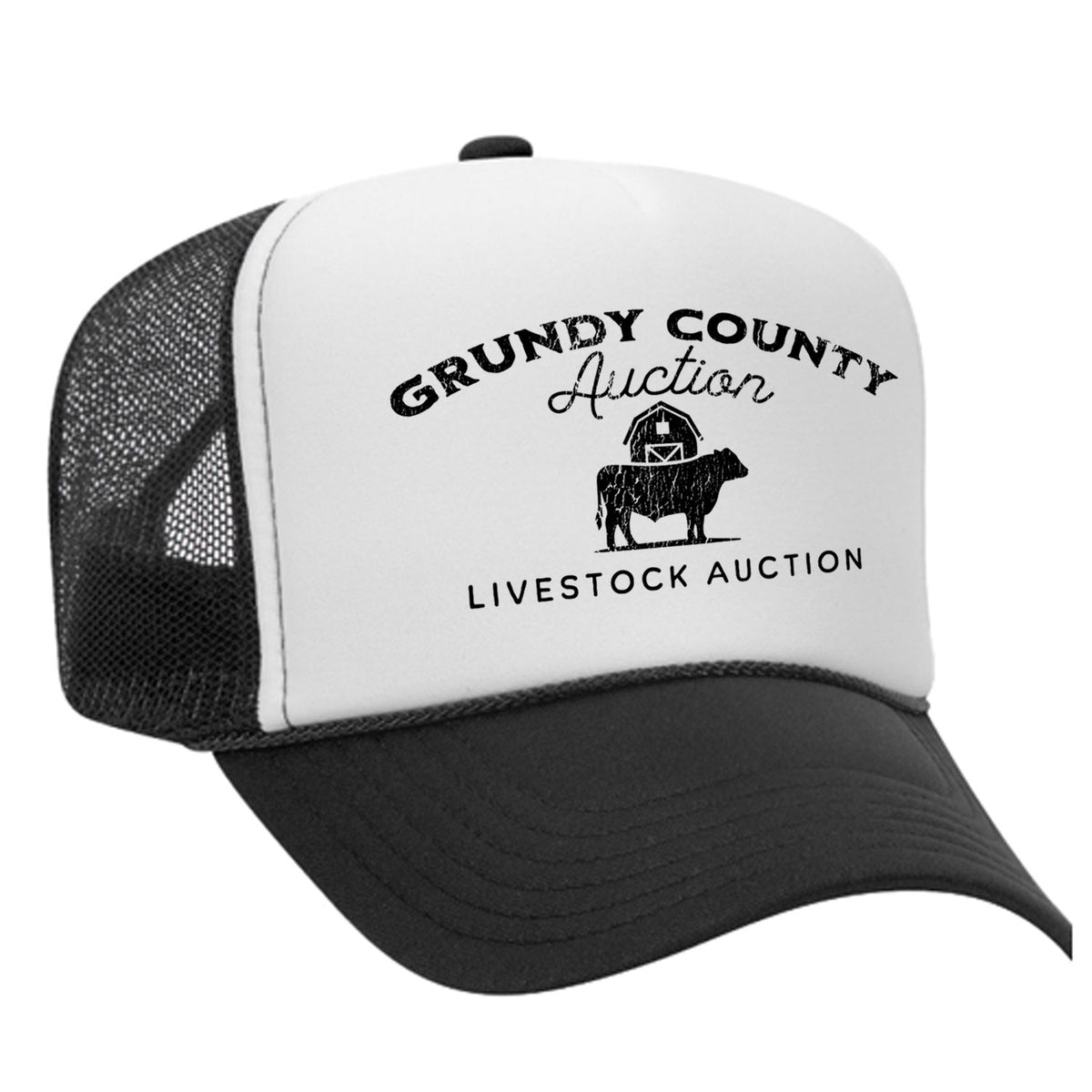 Grundy County Auction Foam Trucker Hat