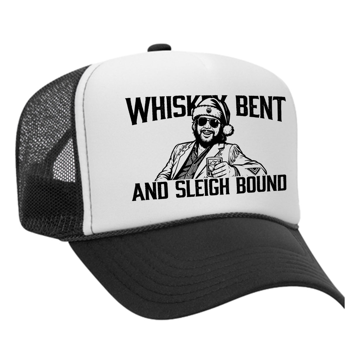 Whiskey Bent & Sleigh Bound Foam Trucker Hat