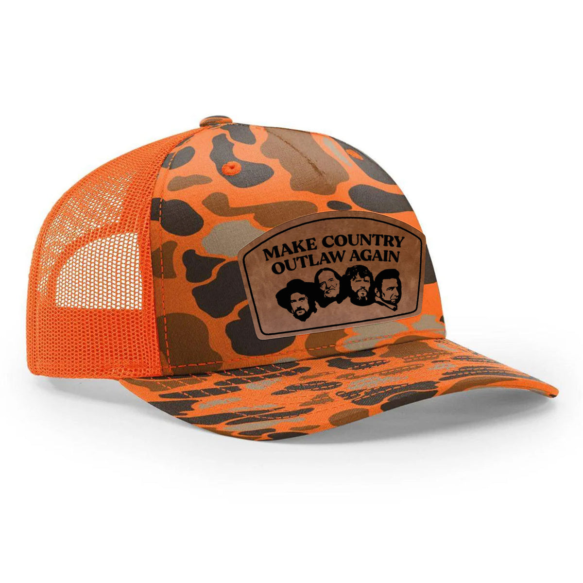 Make Country Outlaw Again Leather Patch Hat