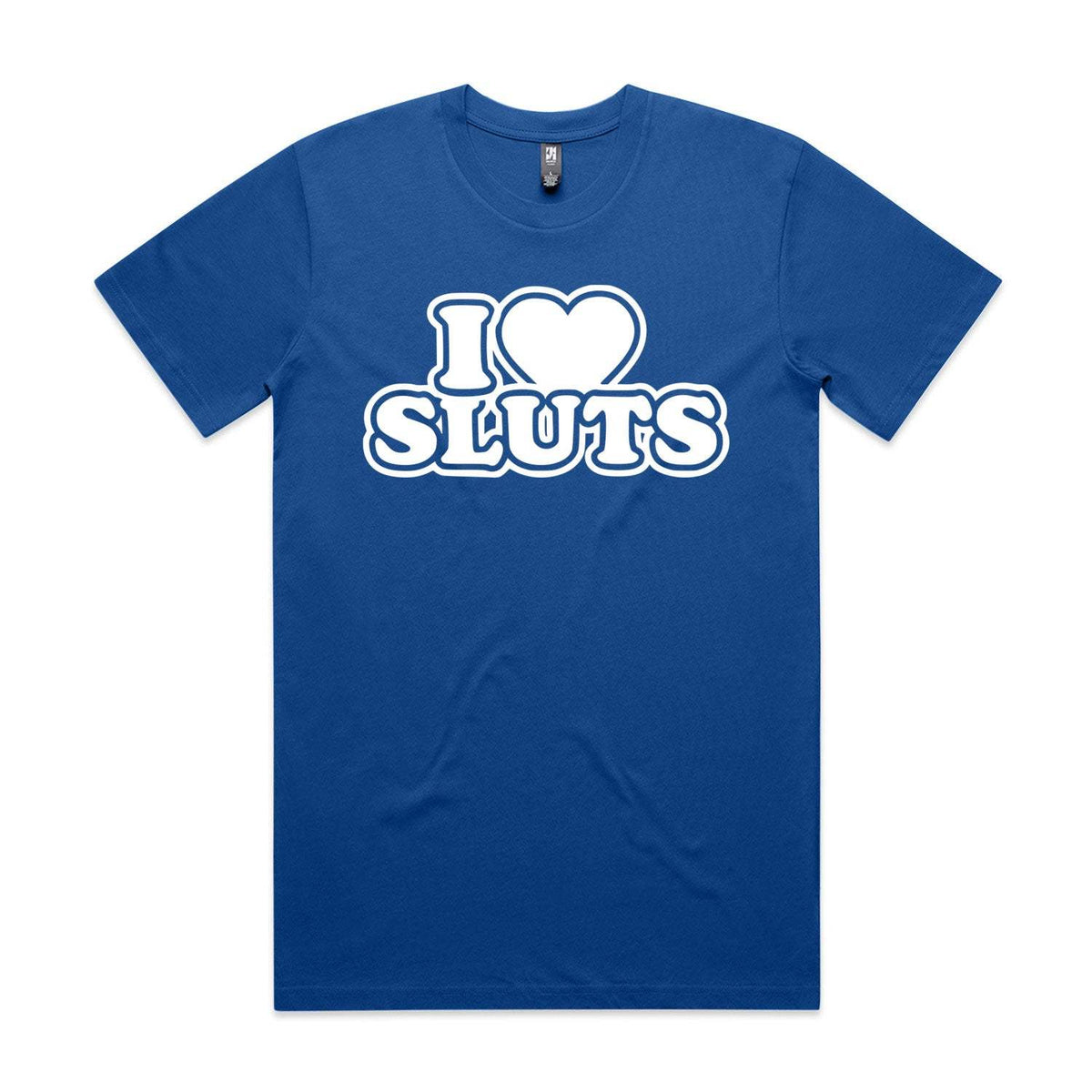 I Love Sluts Premium Tee - Blue