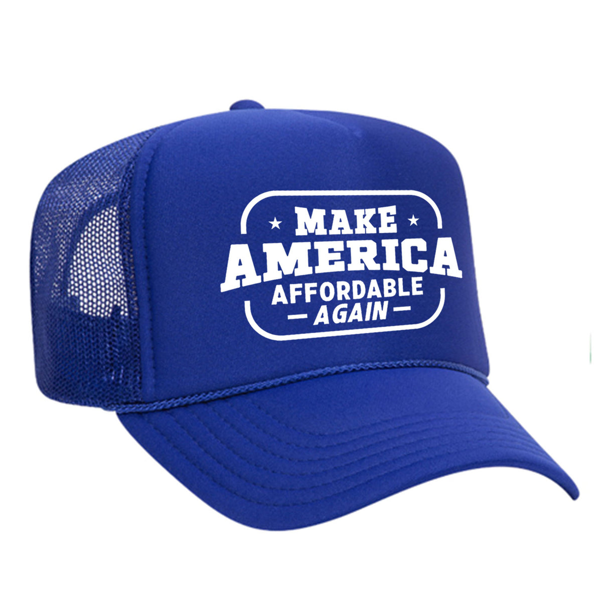 Make America Affordable Again Foam Trucker Hat - Blue