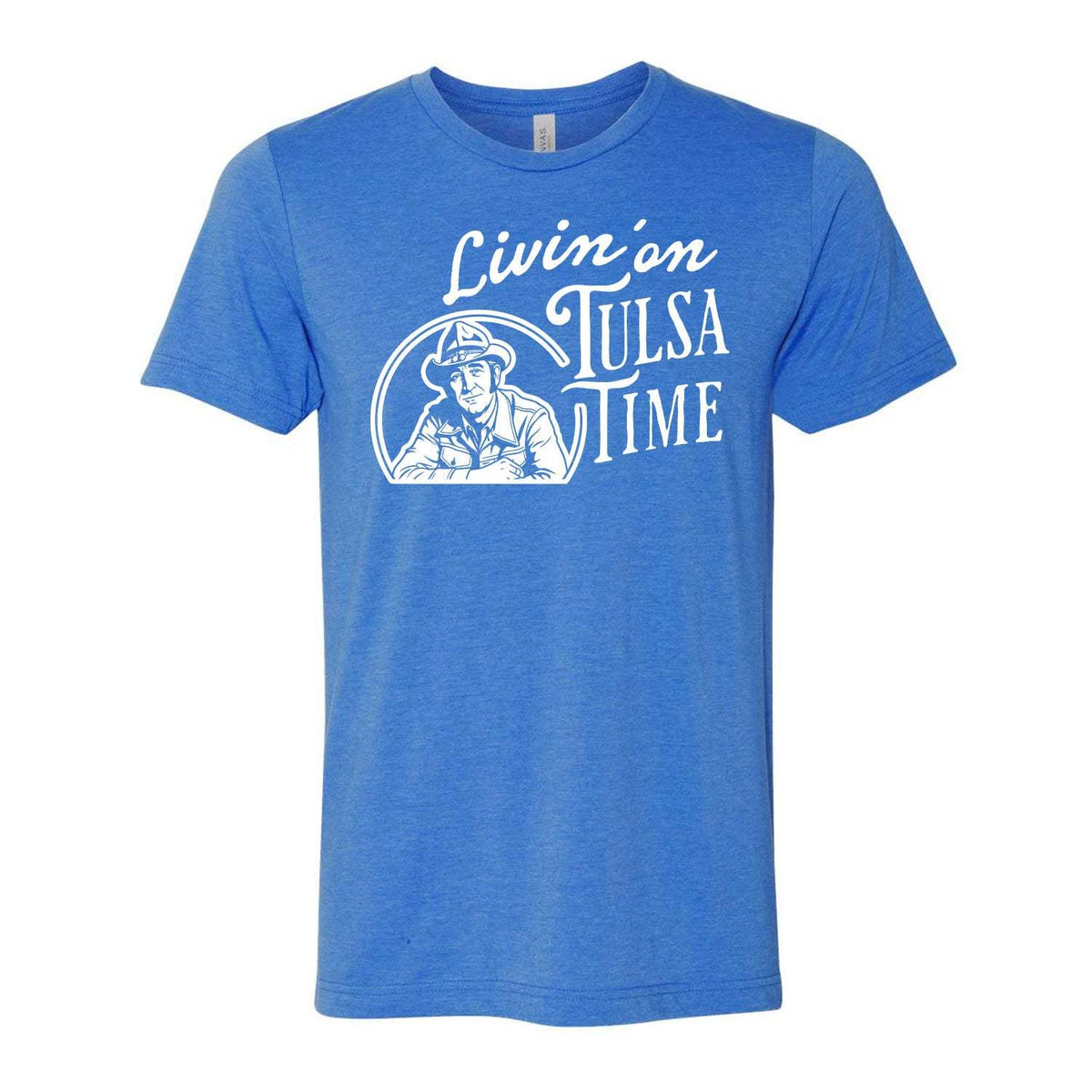 Livin' On Tulsa Time Tee - Blue