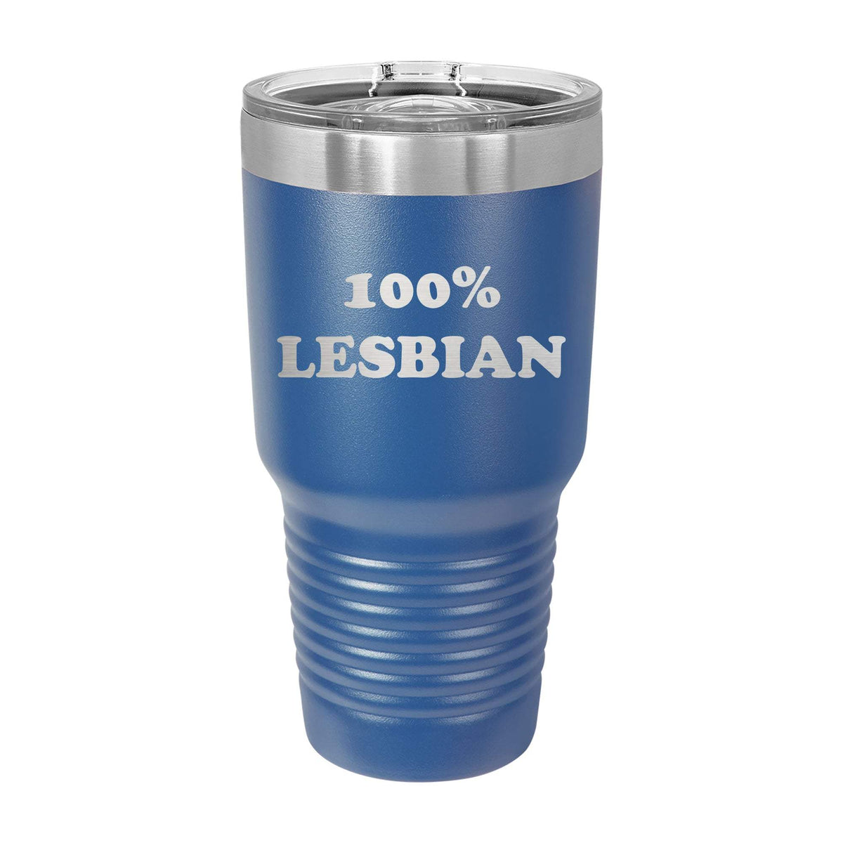 100% Lesbian 30oz Tumbler - Blue