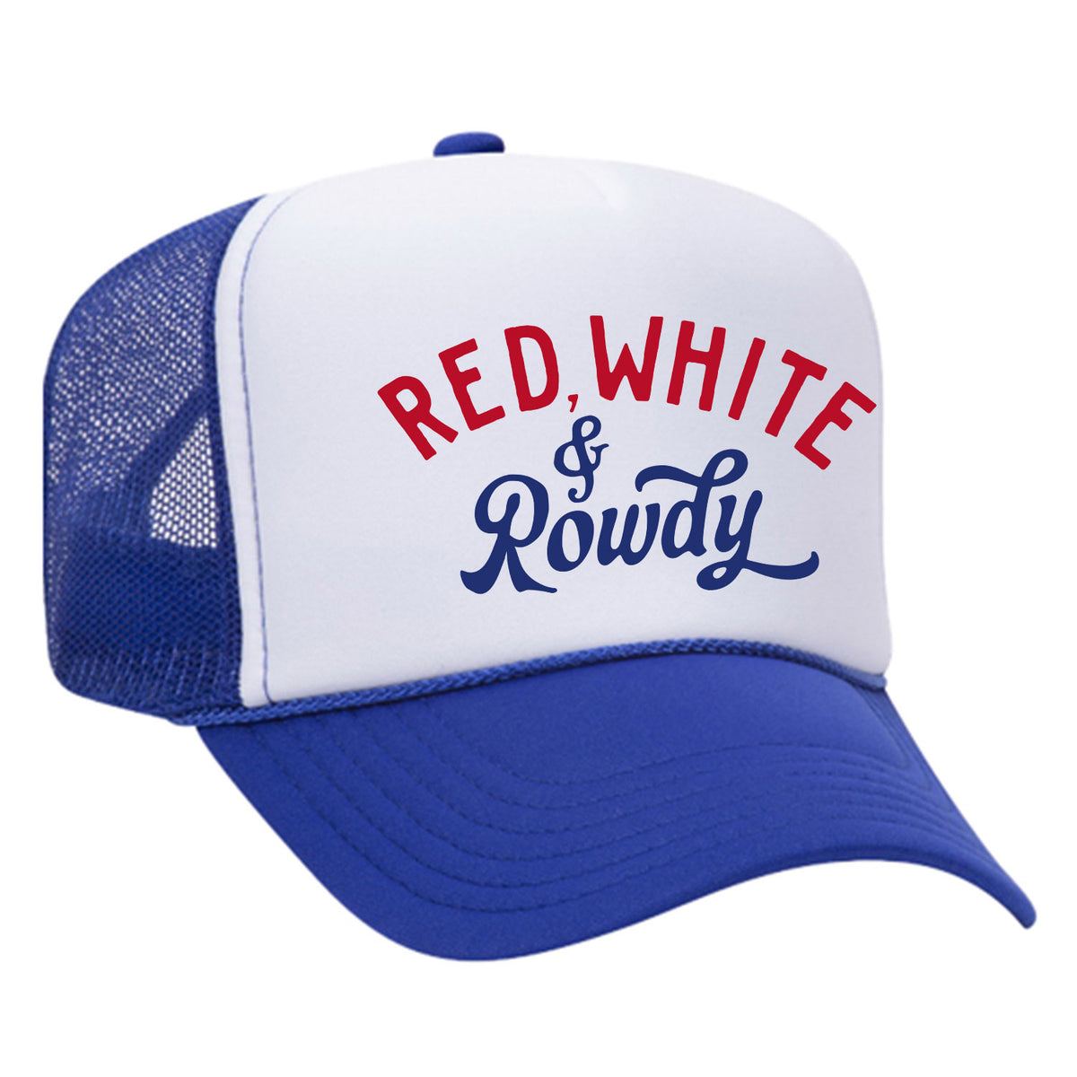 Red, White & Rowdy Foam Trucker Hat