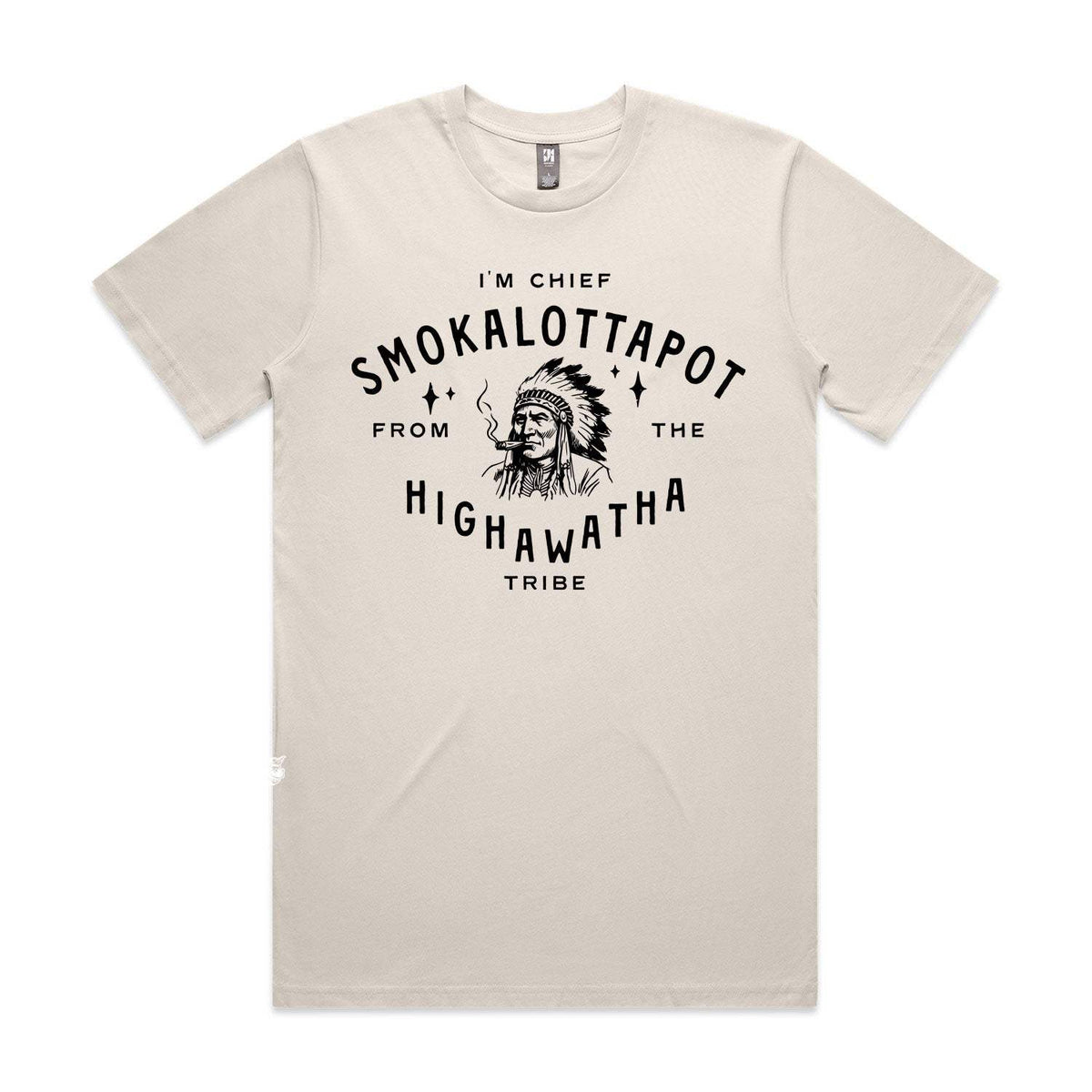 Chief Smokalottapot Premium Tee - Bone
