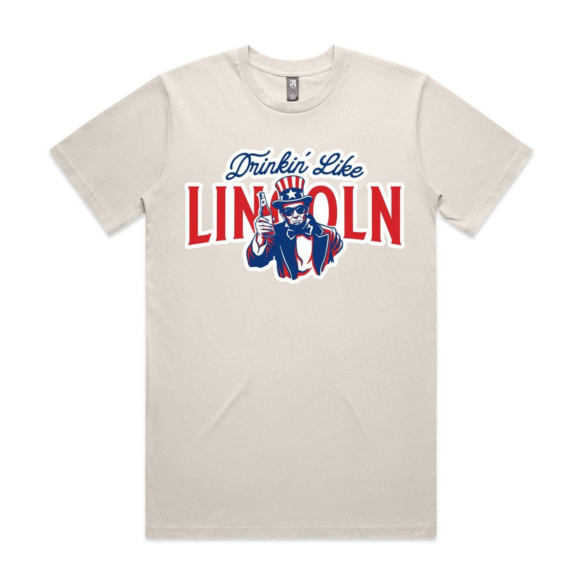 Drinkin' Like Lincoln Premium Tee - Bone