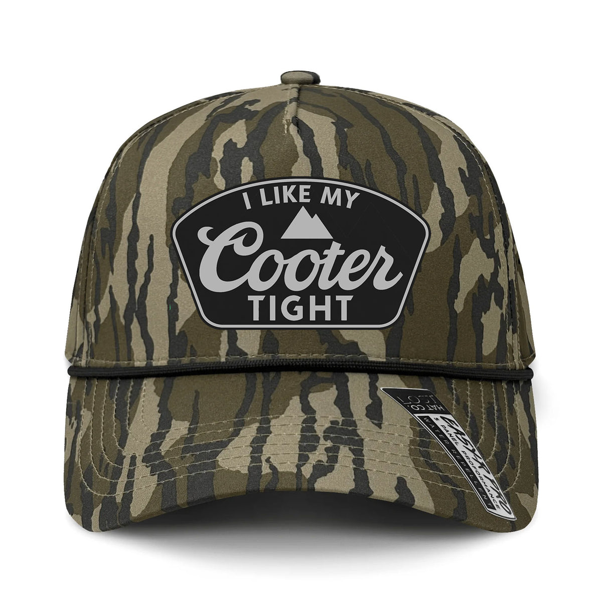 I Like My Cooter Tight Performance Leather Patch Hat