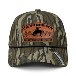 I'm No Cowboy Performance Leather Patch Hat