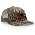 I Love Sluts Flat Bill Hat