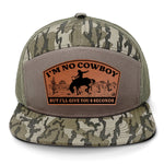 I'm No Cowboy 7 Panel Hat
