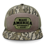Make America Affordable Again 7 Panel Camo Hat - Bottomland